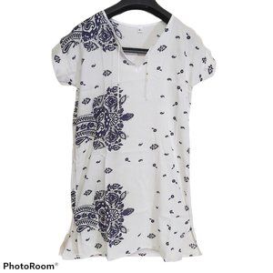 *3/$85* Unisex Tunic shirt airy summer paisley S-M